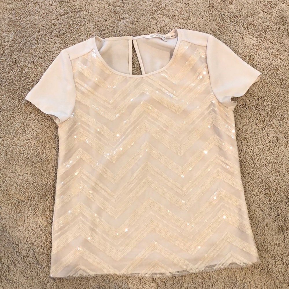 Rachel Roy XS Sequin Top